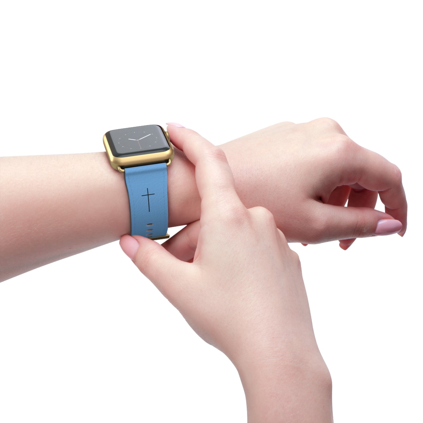 Faith-Inspired Watch Band, Christian Watch Strap, Casual Accessory, Gift for Believers, Stylish Faith Jewelry, Blue Watch Band