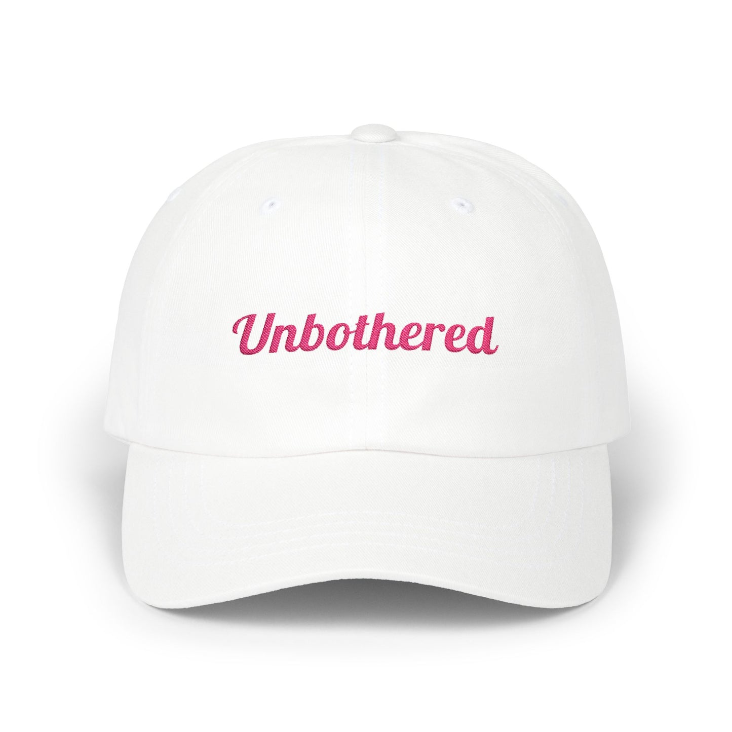 Unbothered Classic Dad Cap - Relaxed Fit Hat, Inspirational Gift, Casual Summer Accessory, Trendy Adjustable Cap, Perfect for Everyday Wear