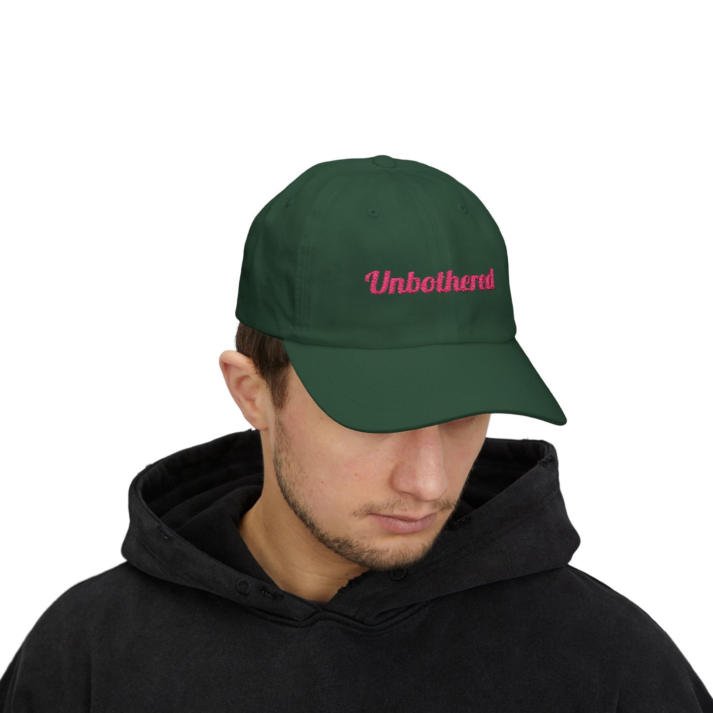 Unbothered Classic Dad Cap - Relaxed Fit Hat, Inspirational Gift, Casual Summer Accessory, Trendy Adjustable Cap, Perfect for Everyday Wear