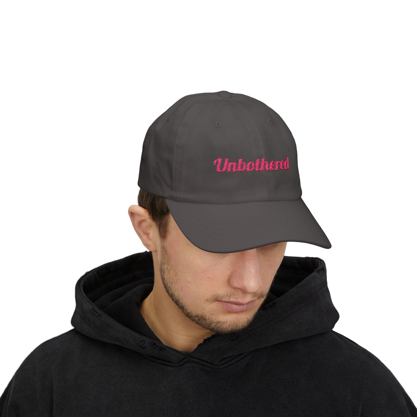 Unbothered Classic Dad Cap - Relaxed Fit Hat, Inspirational Gift, Casual Summer Accessory, Trendy Adjustable Cap, Perfect for Everyday Wear