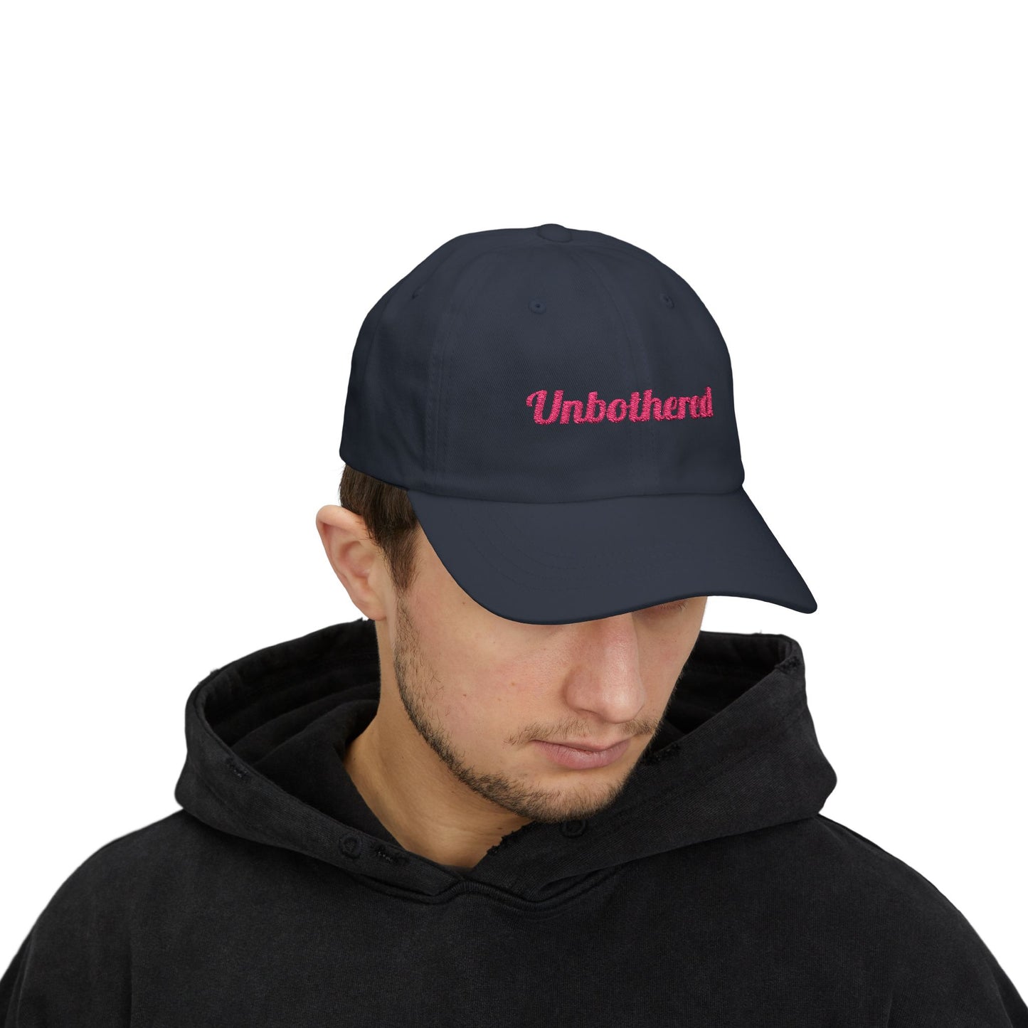 Unbothered Classic Dad Cap - Relaxed Fit Hat, Inspirational Gift, Casual Summer Accessory, Trendy Adjustable Cap, Perfect for Everyday Wear