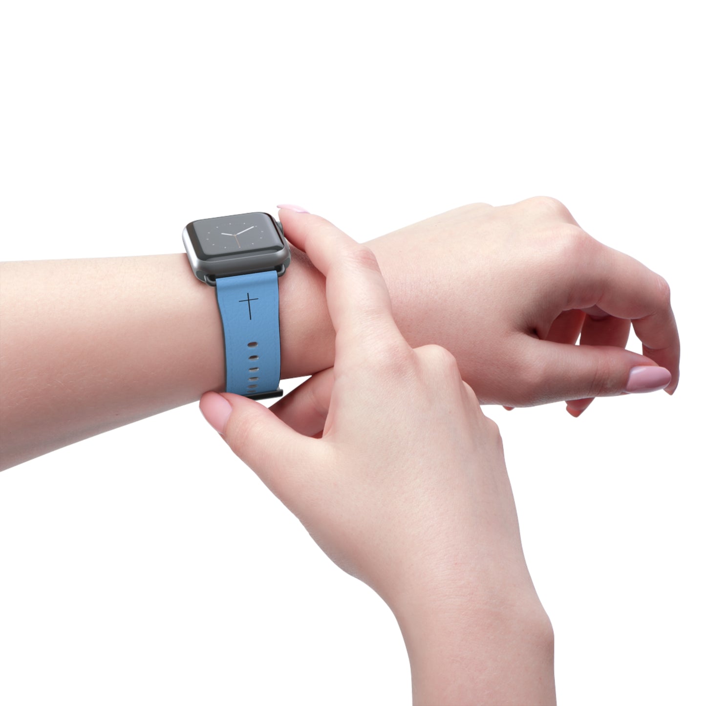 Faith-Inspired Watch Band, Christian Watch Strap, Casual Accessory, Gift for Believers, Stylish Faith Jewelry, Blue Watch Band