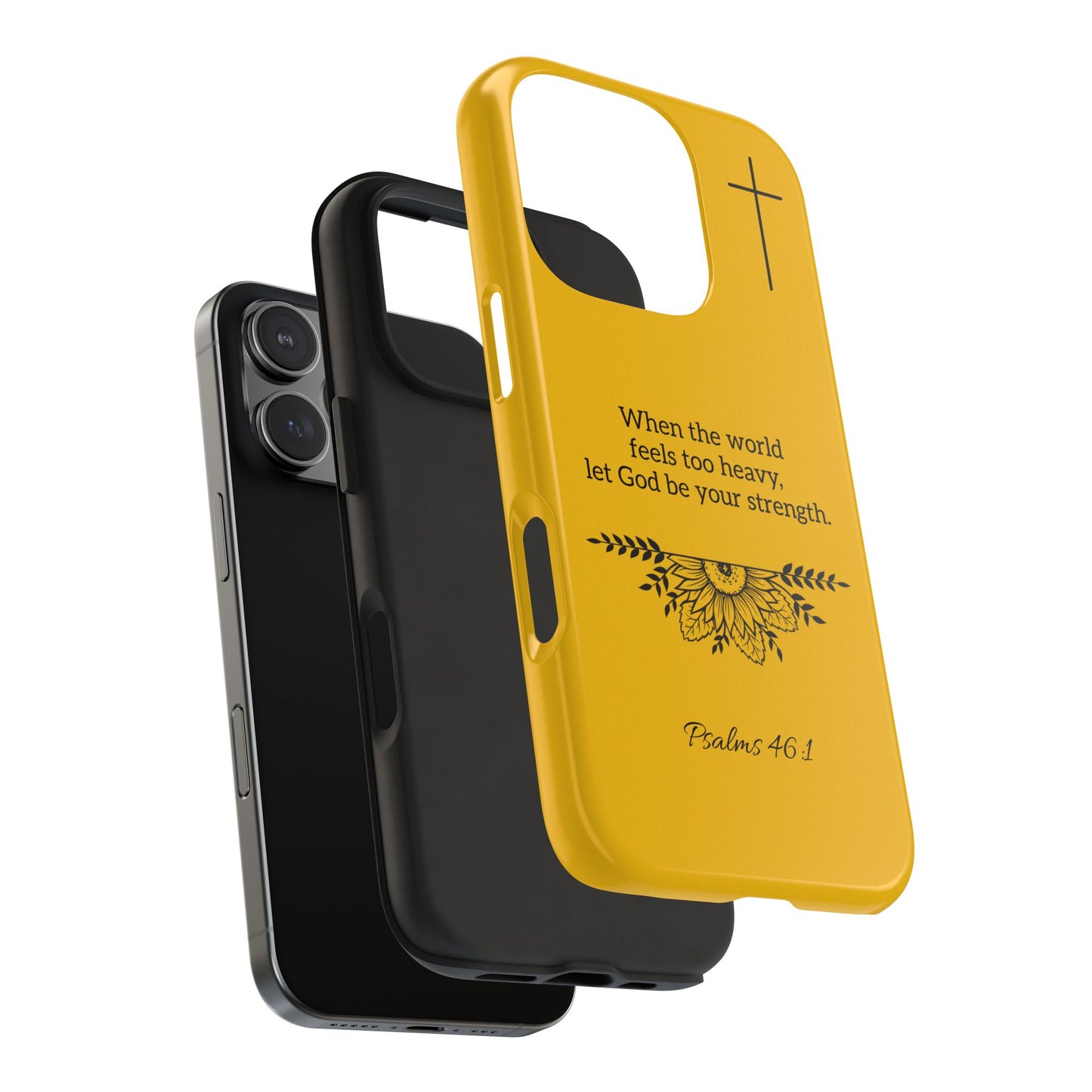 Inspirational Faith Based Tough Phone Case, Faith-Based Phone Cover, Scripture Phone Case Christian Gifts