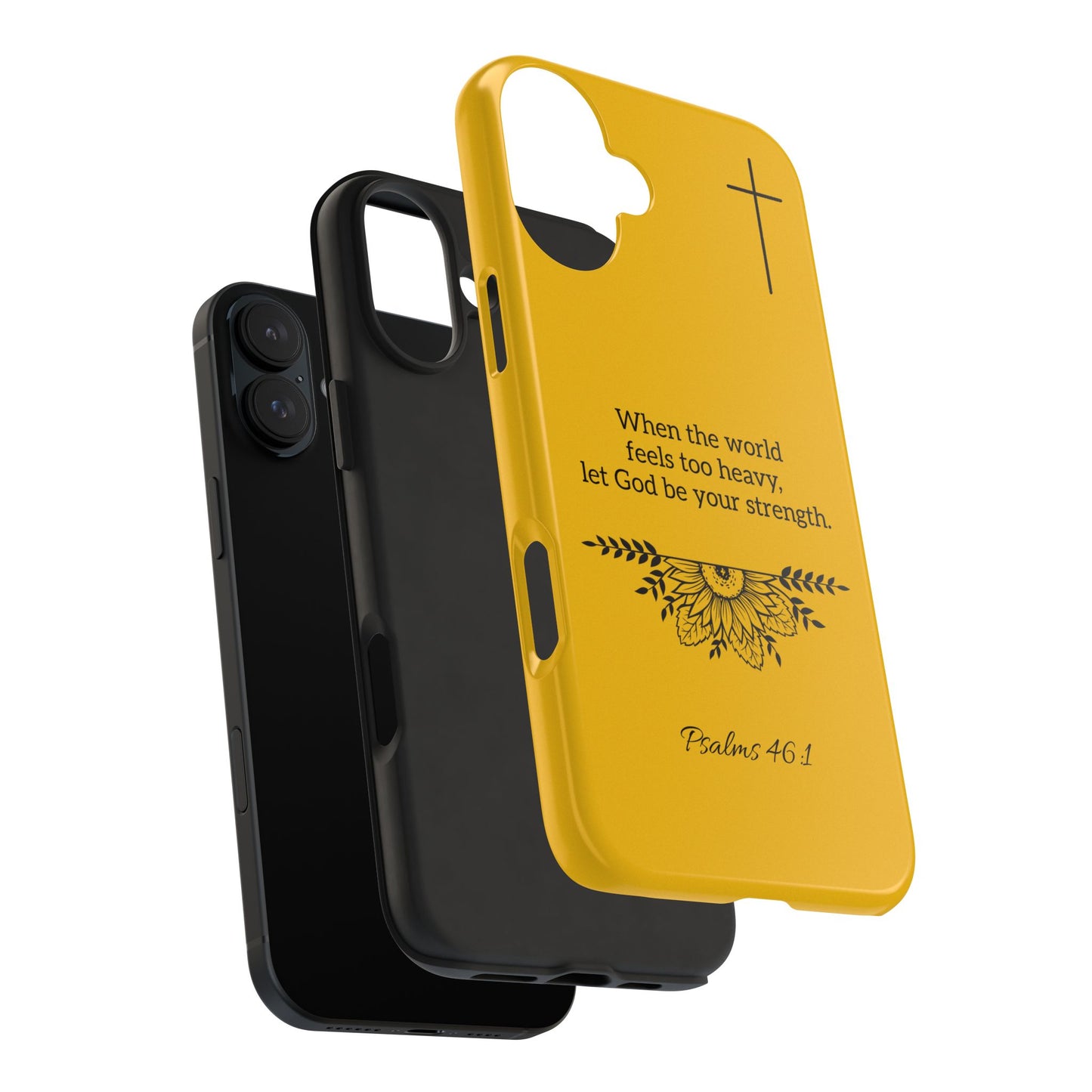 Inspirational Faith Based Tough Phone Case, Faith-Based Phone Cover, Scripture Phone Case Christian Gifts