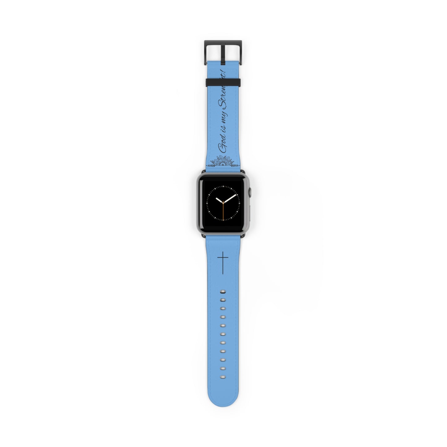 Faith-Inspired Watch Band, Christian Watch Strap, Casual Accessory, Gift for Believers, Stylish Faith Jewelry, Blue Watch Band