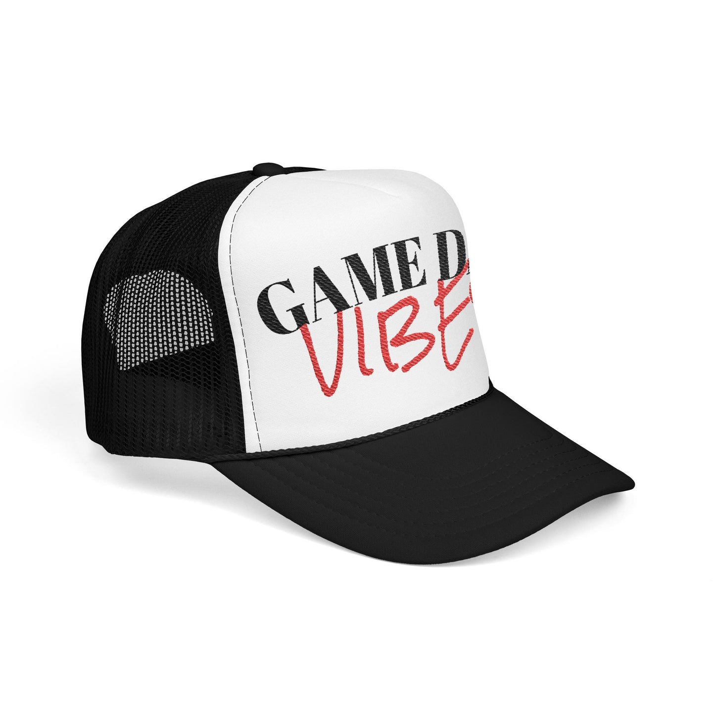 Game Day Vibes Foam Trucker Hat, Casual Sports Cap, Embroidered Accessories, Summer Fashion, Outdoor Events, Gift for Sports Fans