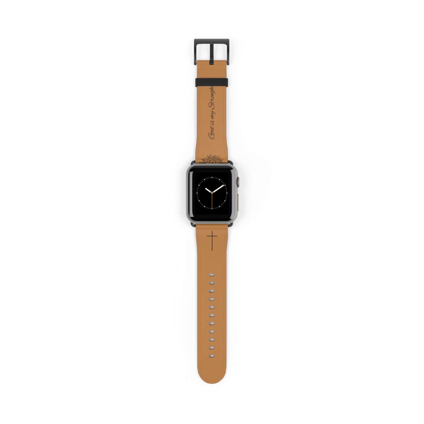 Faith-Inspired Watch Band, Leather Smartwatch Strap, Inspirational Gift, Christian Accessory, Everyday Motivation Bracelet