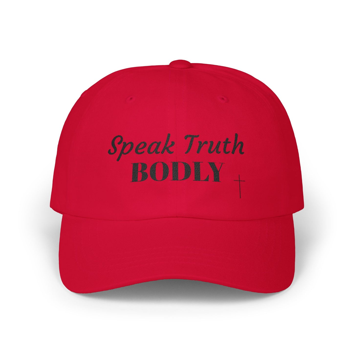 Speak Truth Bodly Classic Dad Cap, Inspirational Hat, Faith-Based Gift, Summer Accessory, Everyday Wear