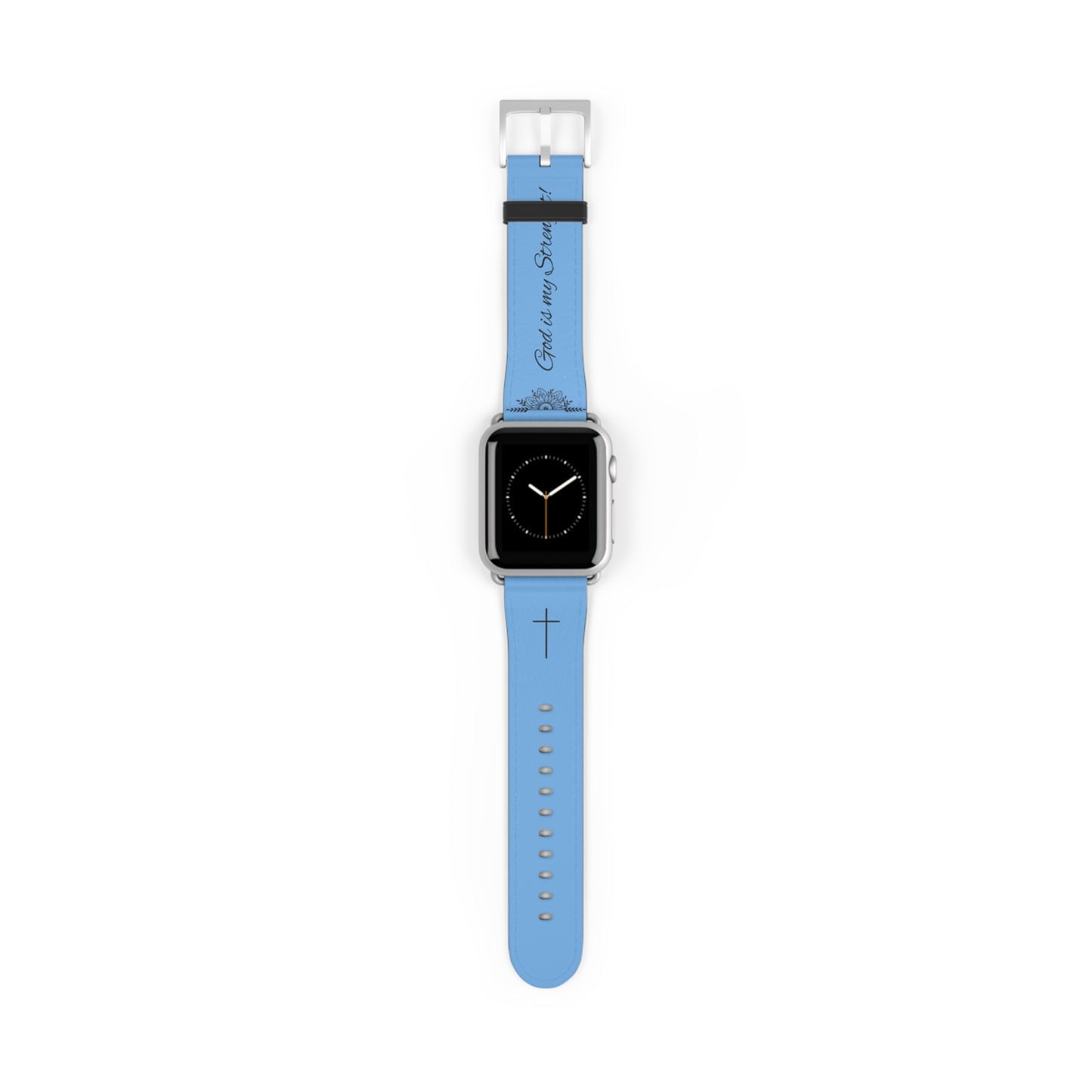 Faith-Inspired Watch Band, Christian Watch Strap, Casual Accessory, Gift for Believers, Stylish Faith Jewelry, Blue Watch Band
