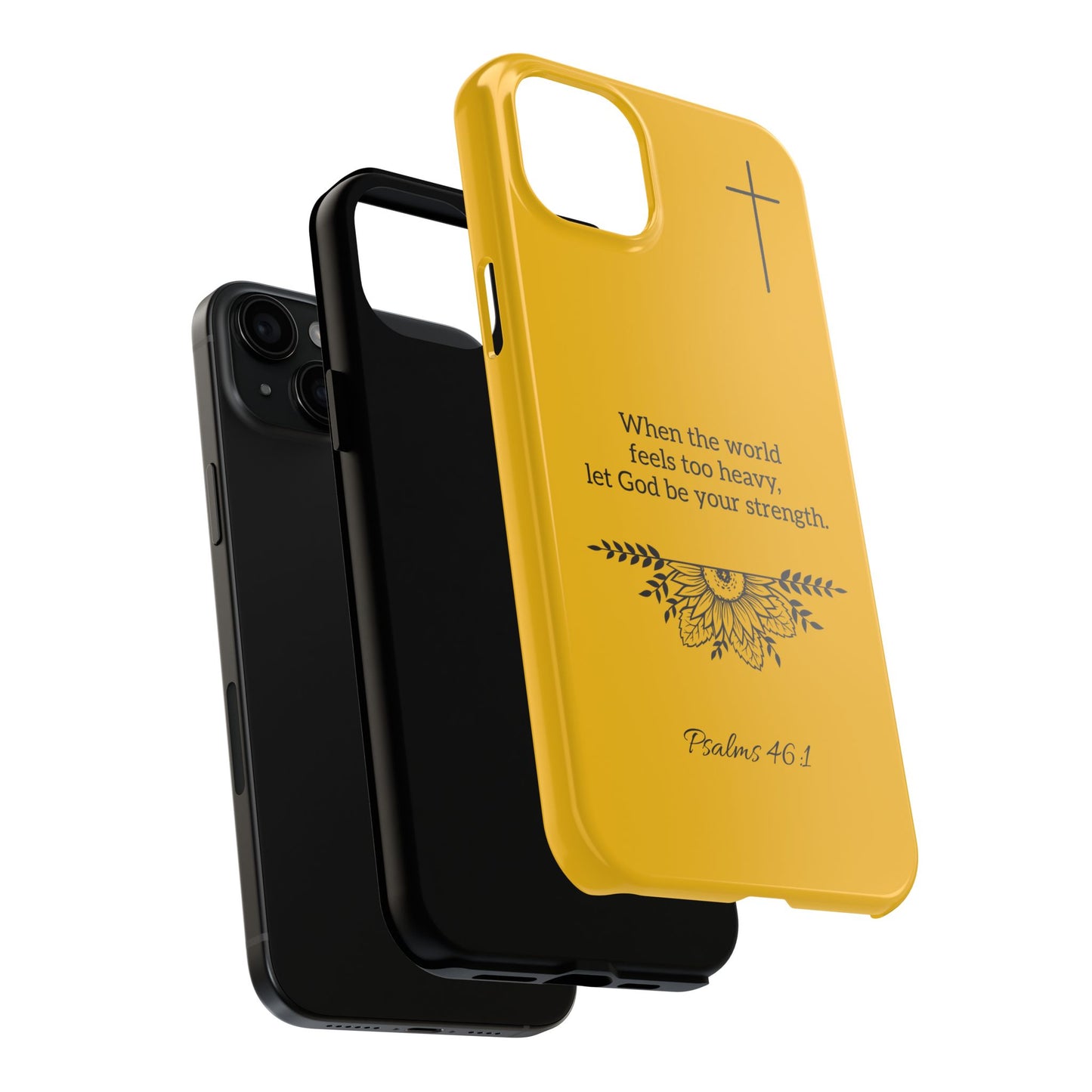 Inspirational Faith Based Tough Phone Case, Faith-Based Phone Cover, Scripture Phone Case Christian Gifts