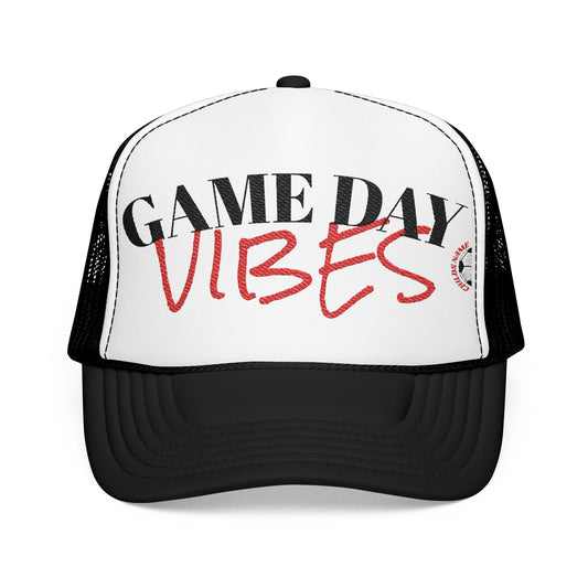 Game Day Vibes Foam Trucker Hat, Casual Sports Cap, Embroidered Accessories, Summer Fashion, Outdoor Events, Gift for Sports Fans
