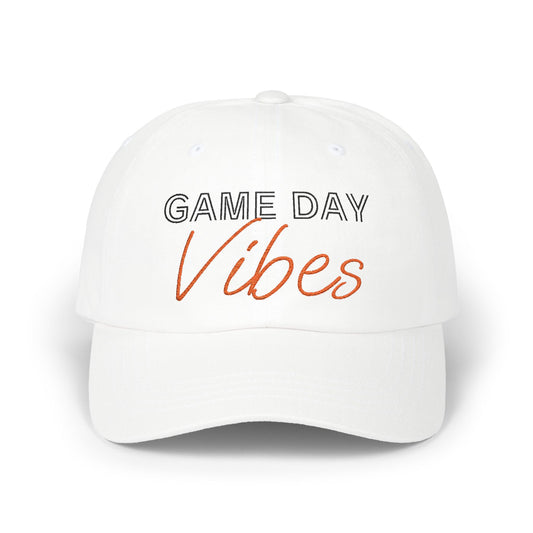 Game Day Vibes Hat, Classic Baseball Hat for Sports Fans, Casual Style, Gift for Dads, Summer Cap, Outdoor Adventures