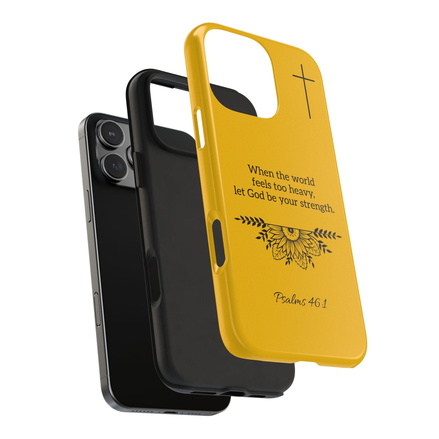 Inspirational Faith Based Tough Phone Case, Faith-Based Phone Cover, Scripture Phone Case Christian Gifts
