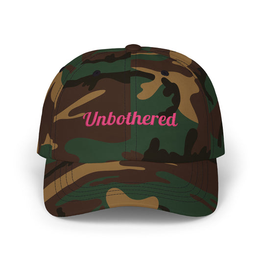 Unbothered Classic Dad Cap - Relaxed Fit Hat, Inspirational Gift, Casual Summer Accessory, Trendy Adjustable Cap, Perfect for Everyday Wear