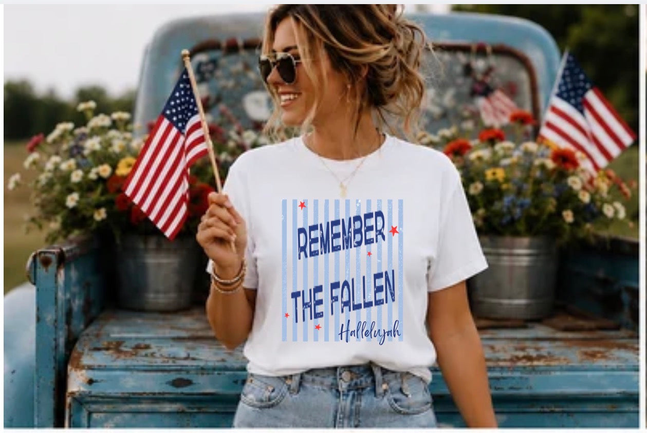 Remember The Fallen - Patriotic Hallelujah Graphic Tee