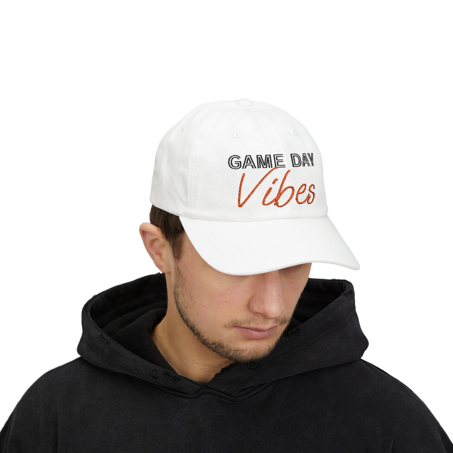 Game Day Vibes Hat, Classic Baseball Hat for Sports Fans, Casual Style, Gift for Dads, Summer Cap, Outdoor Adventures