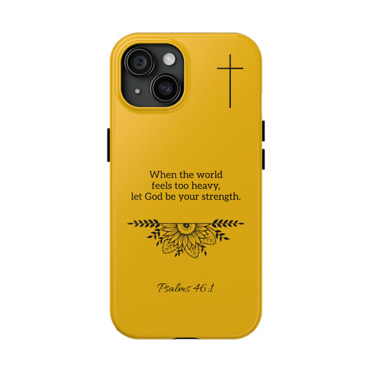 Inspirational Faith Based Tough Phone Case, Faith-Based Phone Cover, Scripture Phone Case Christian Gifts