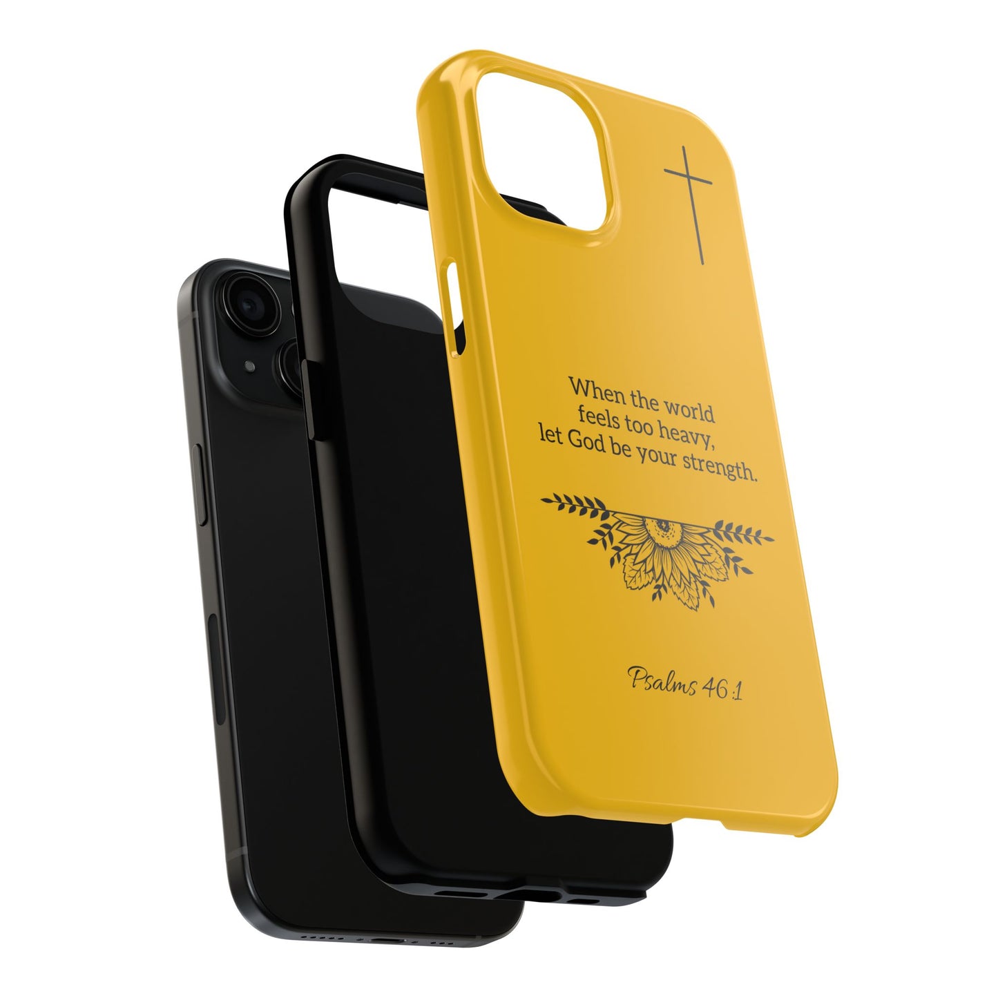 Inspirational Faith Based Tough Phone Case, Faith-Based Phone Cover, Scripture Phone Case Christian Gifts