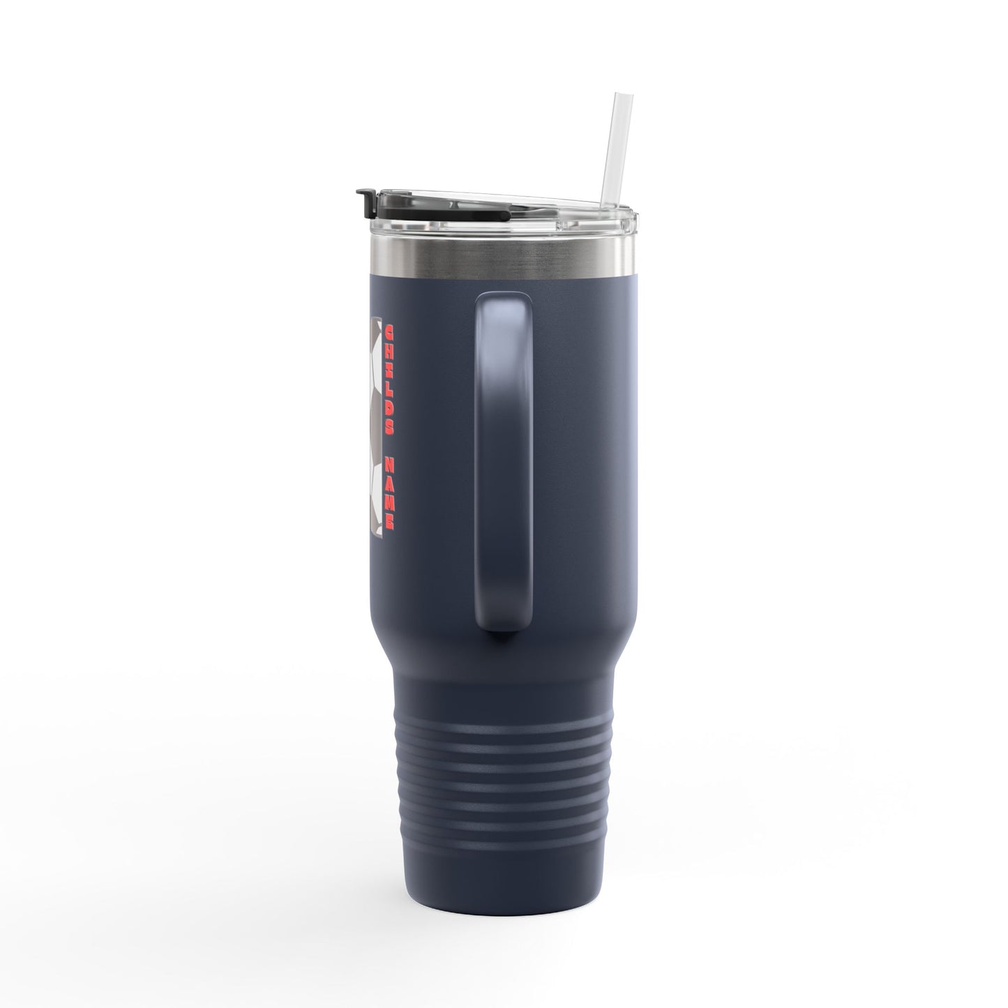 Game Day Vibes Personalized Insulated Travel Mug | 40oz Customizable Gift, Perfect for Soccer Lovers for Coaches, Players, Moms on Game Day