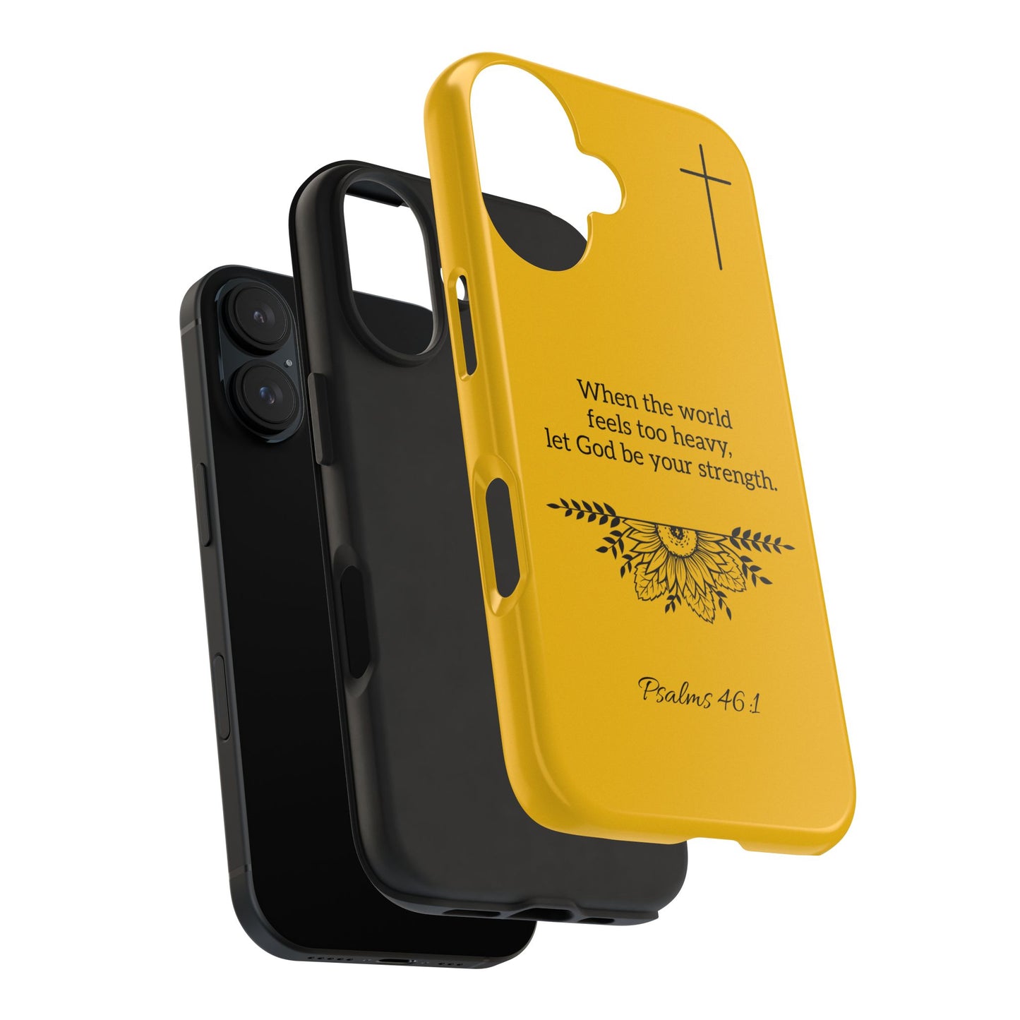 Inspirational Faith Based Tough Phone Case, Faith-Based Phone Cover, Scripture Phone Case Christian Gifts