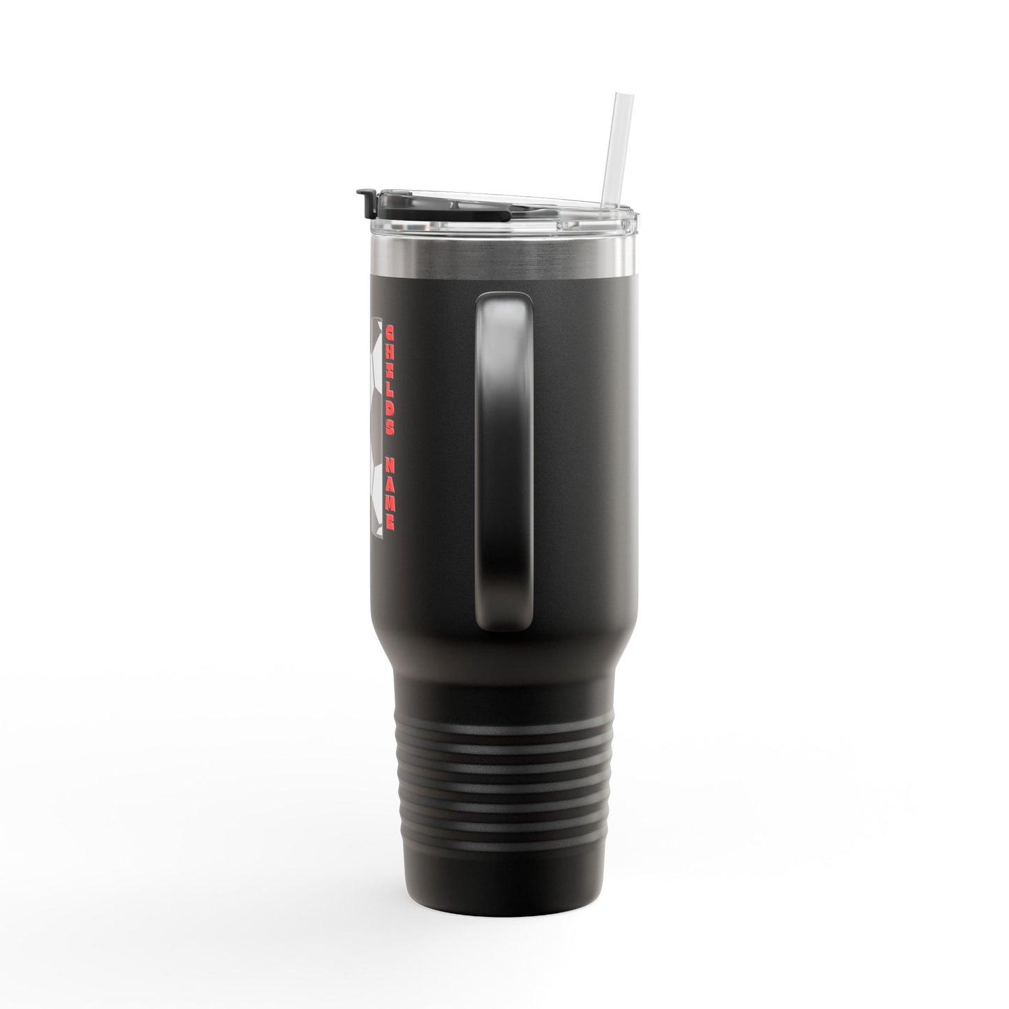 Game Day Vibes Personalized Insulated Travel Mug | 40oz Customizable Gift, Perfect for Soccer Lovers for Coaches, Players, Moms on Game Day