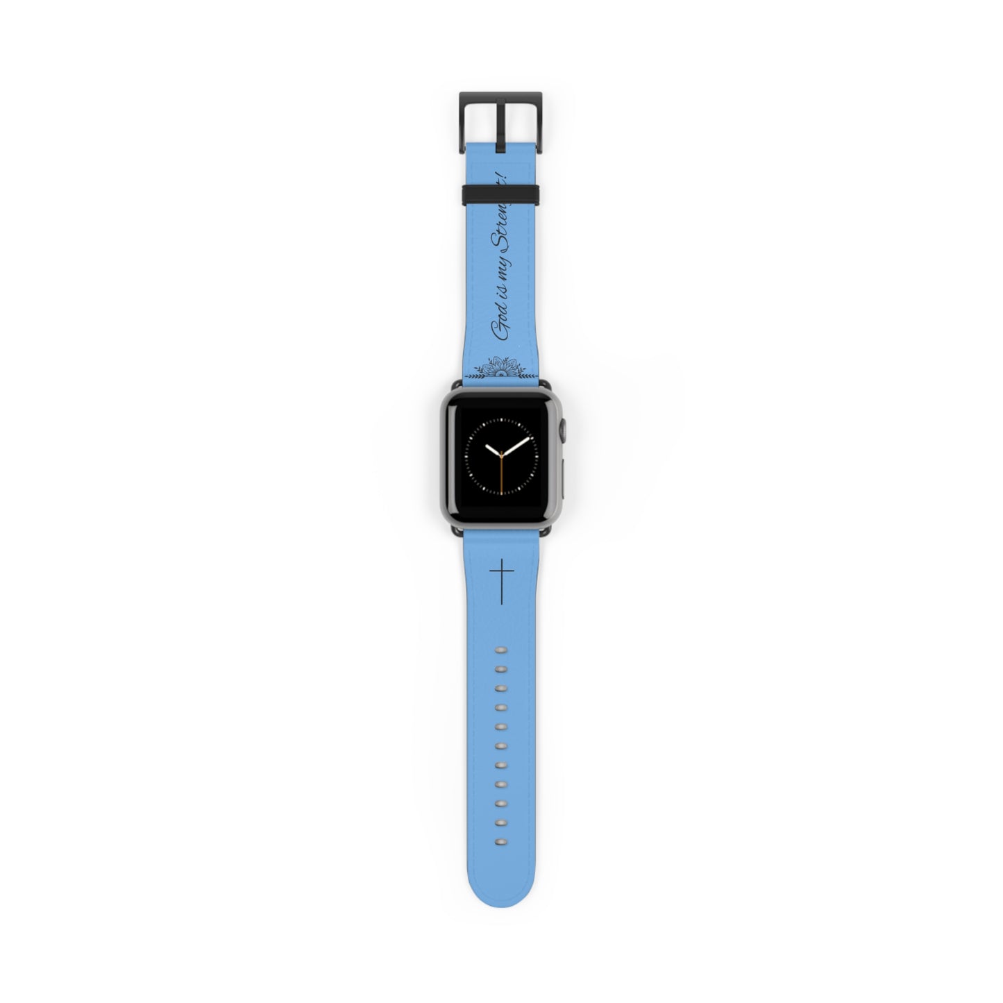 Faith-Inspired Watch Band, Christian Watch Strap, Casual Accessory, Gift for Believers, Stylish Faith Jewelry, Blue Watch Band