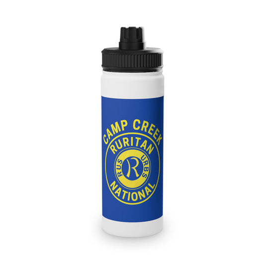 Durable Stainless Steel Water Bottle, Sports Lid, Camp Creek Ruritan National