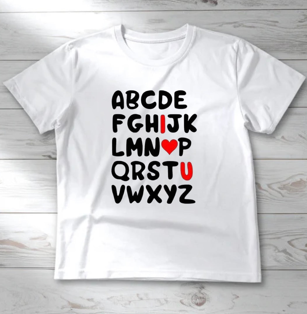 ABC - I❤️U shirt