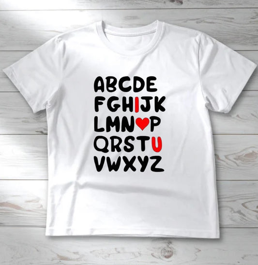 ABC - I❤️U shirt